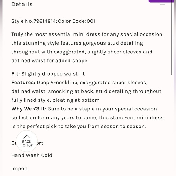 NWT Free People Jen's Pirate Booty Odyssey Mini Little Black Dress Size XS - Picture 8 of 9